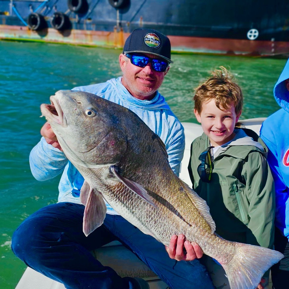 Black Drum fishing charter photo — Galveston with Captain Shawn Warren